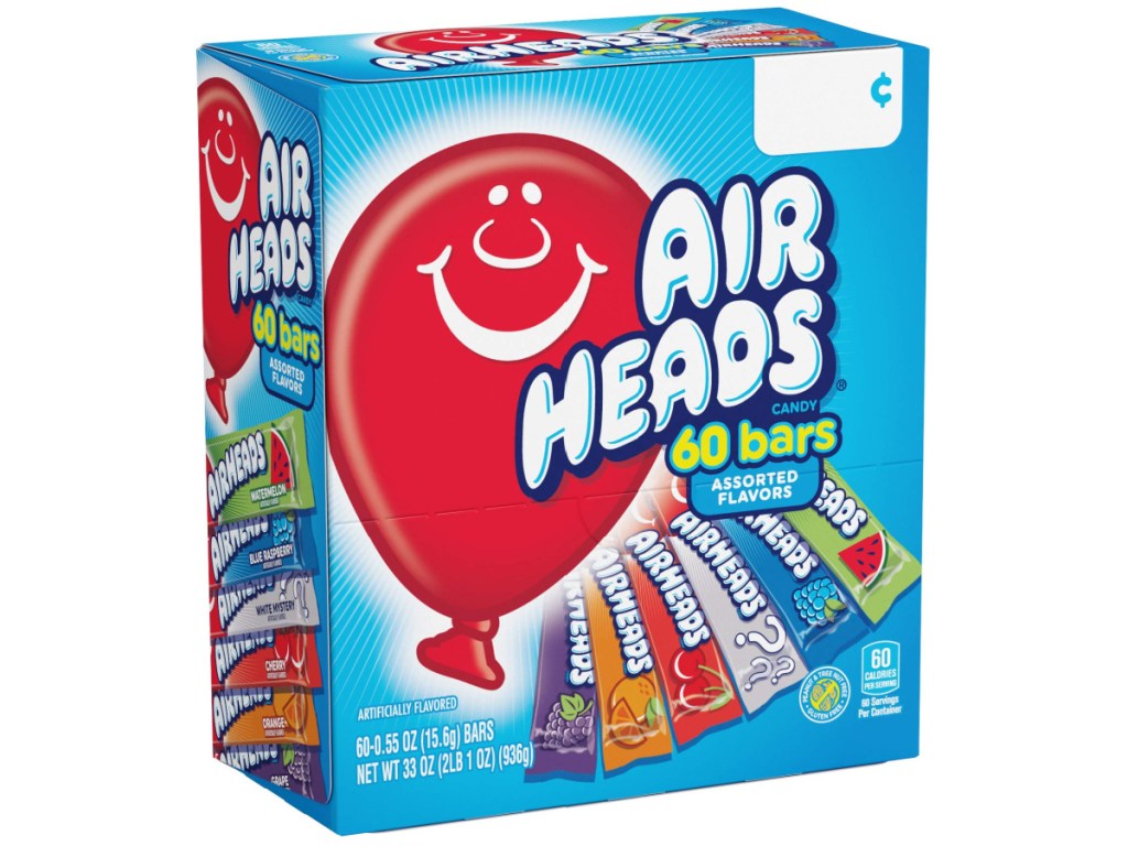 AirHeads Candy Bars 60-Count Box on Amazon 