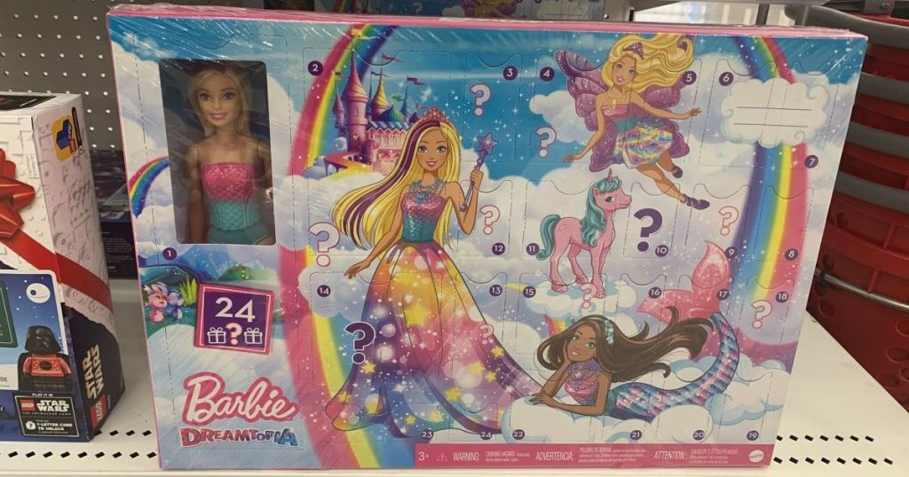 Barbie Dreamtopia Advent Calendar on shelf