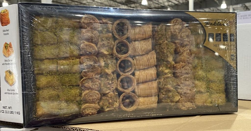 tray of Baklava at Costco