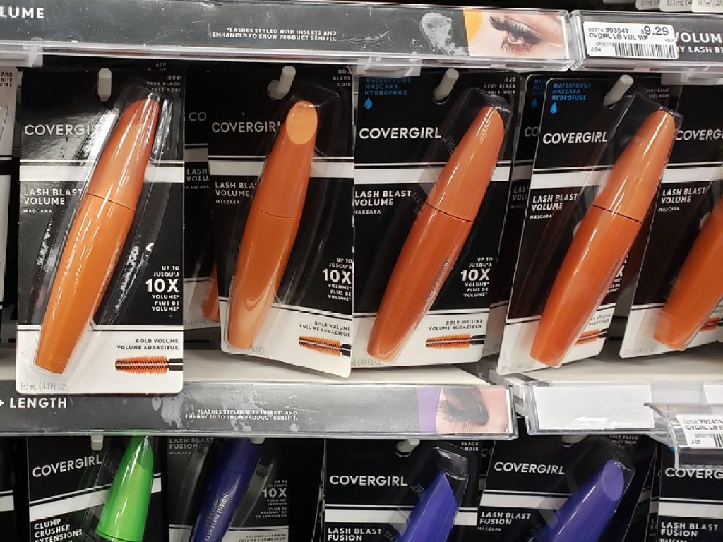 mascara hanging in store