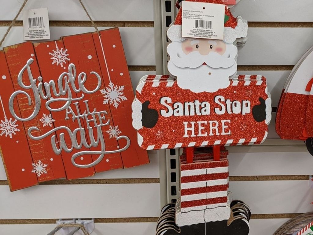 Dollar Tree Christmas Signs