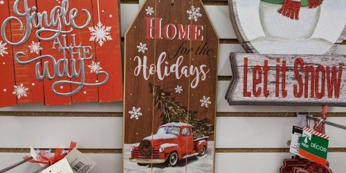 Farmhouse-Style Christmas Wall & Tabletop Decor Just $1 at Dollar Tree