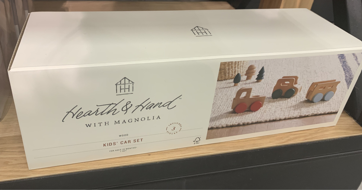 hearth & hand with magnolia kids car set at target 