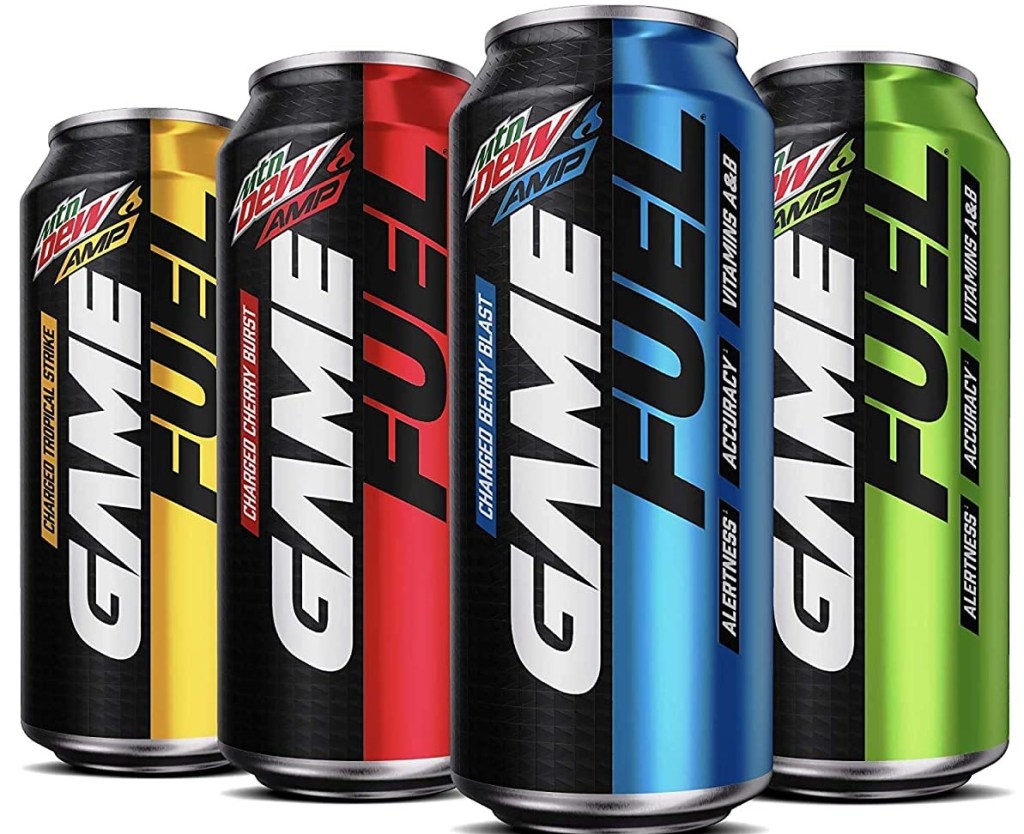 Mtn Dew Game Fuel Variety Pack cans