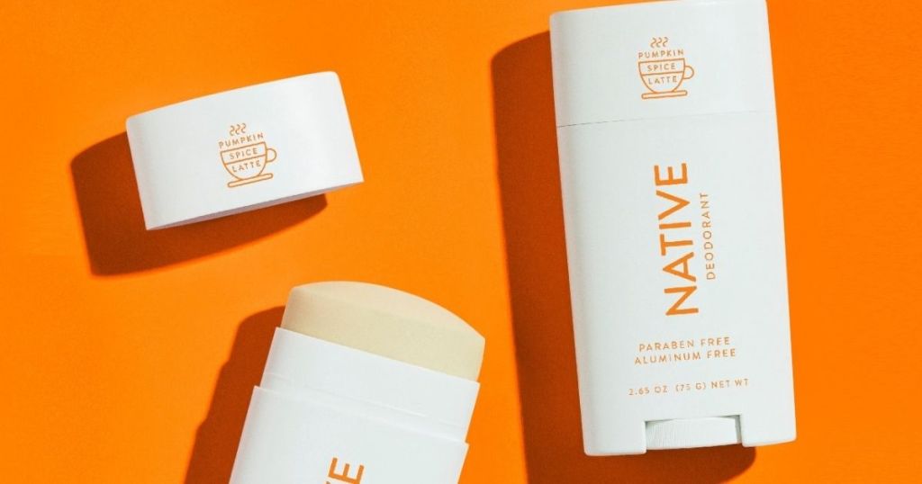 two packages of Native deodorant