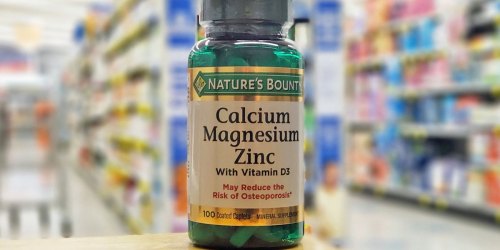 Nature’s Bounty Calcium Magnesium & Zinc Caplets 200-Count JUST $6.99 on Amazon!