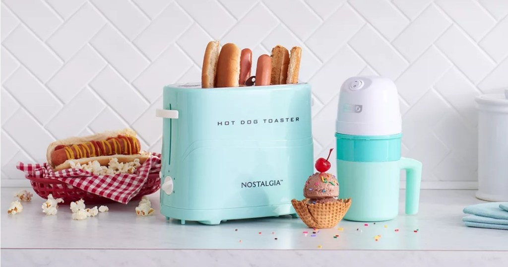 Nostalgia Hot Dog Toaster on counter