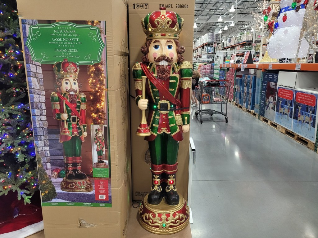 Nutcracker soldier decor in store