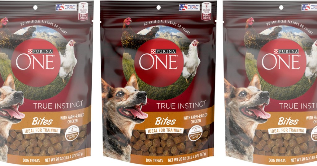 3 Purina One Dog Treat Bags