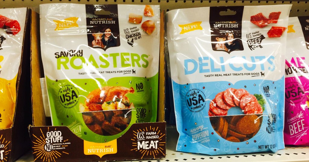 rachael ray nutrish dog treats on shelf at target