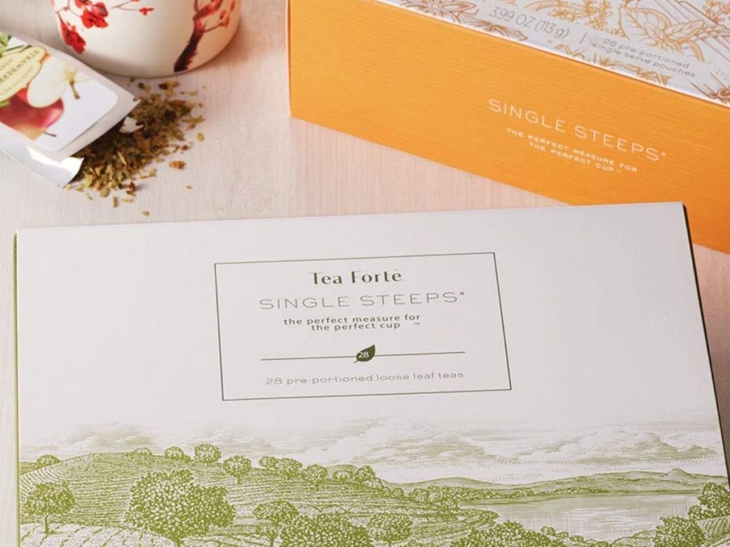 close up of Tea Forte Herbal Tea Chest