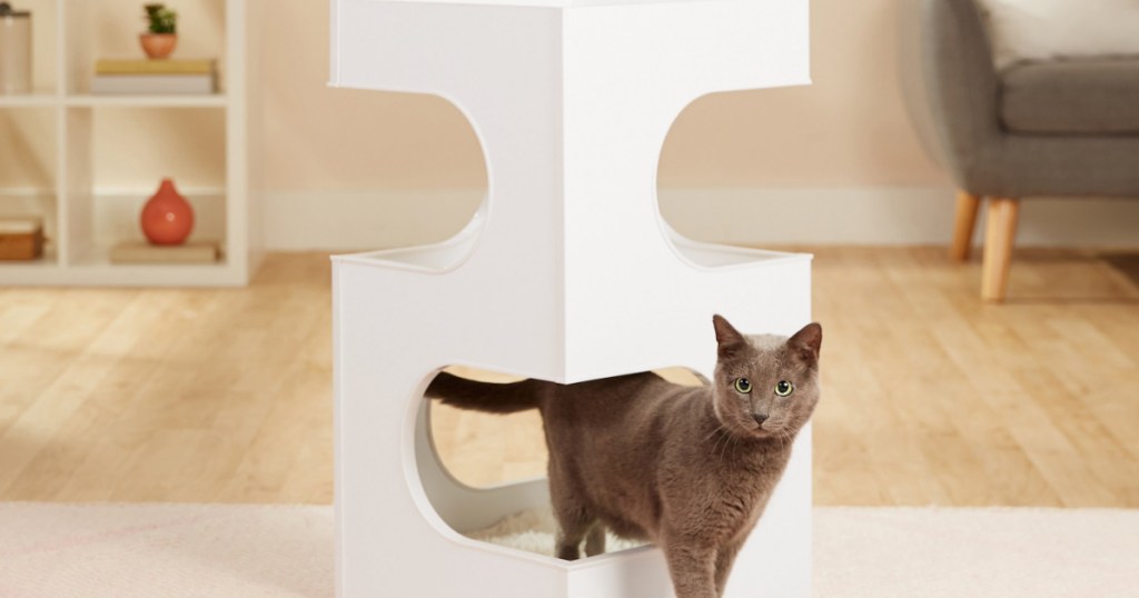 frisco cat tree with cat in it