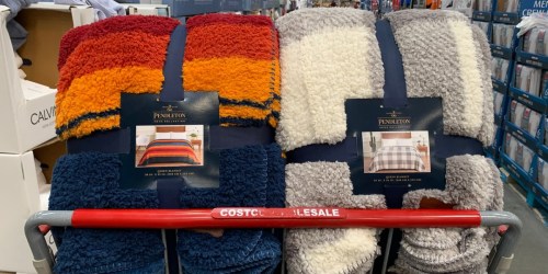 Pendleton Sherpa Queen Size Blankets Only $19.99 Shipped on Costco | In-Store & Online