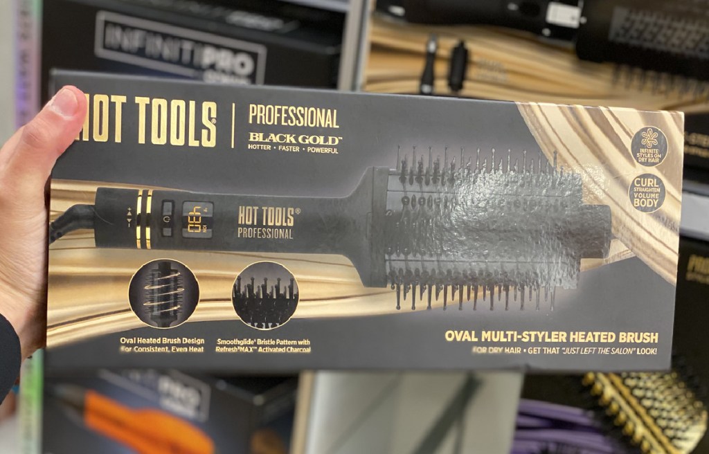 Hot Tools Professional Black Gold Multi-Styler Heated Brush