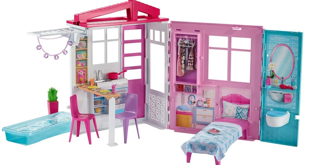 foldable barbie dollhouse