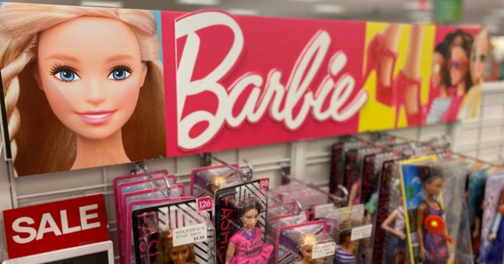 Barbie sign above barbie's at Kohl's
