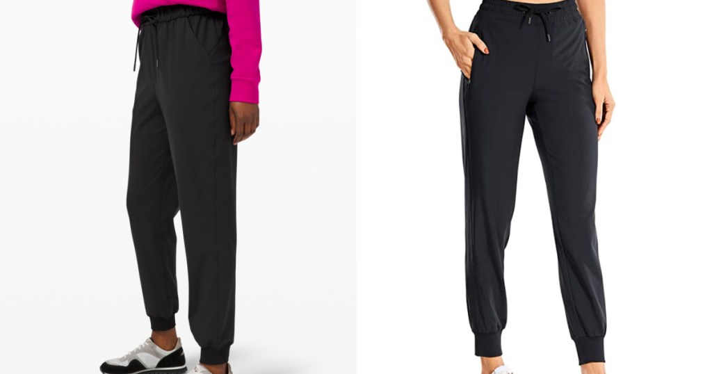 black joggers