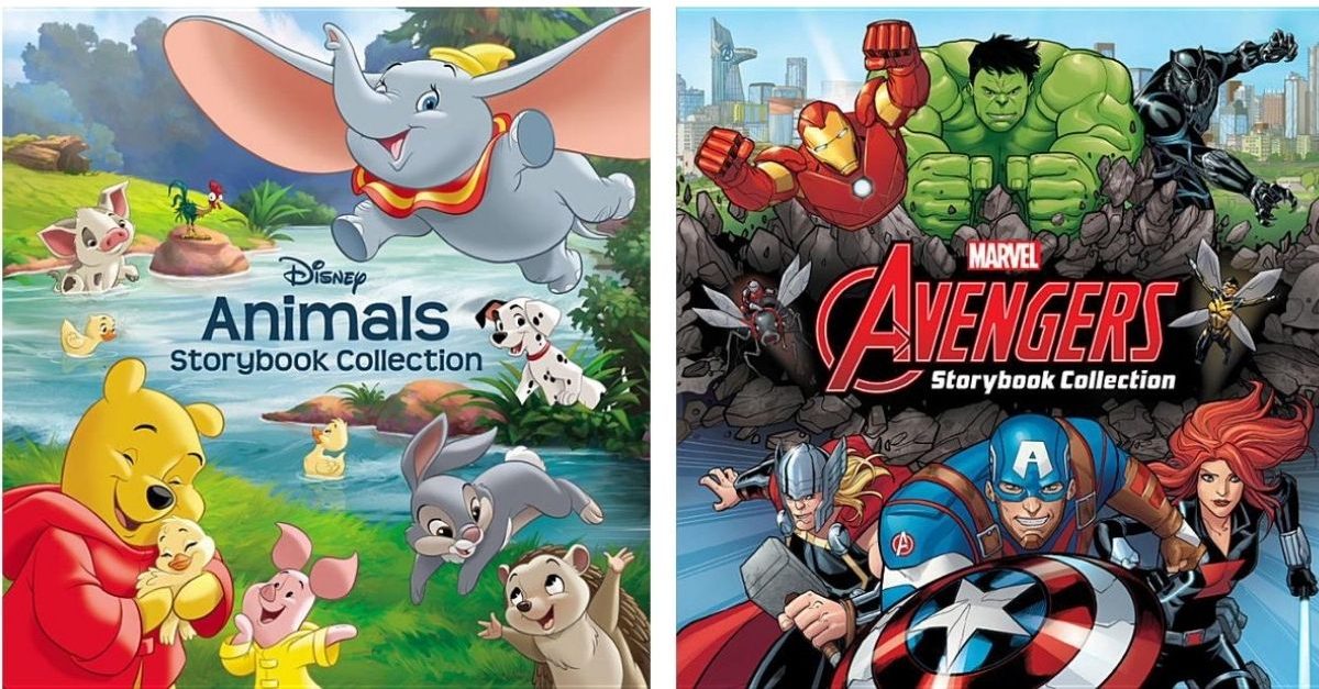 Disney Animals and Marvel Avengers Storybook Collection Books