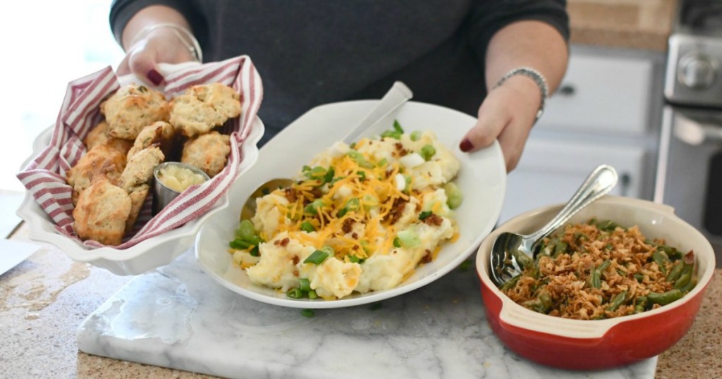 Three Home Chef meals on a counter top