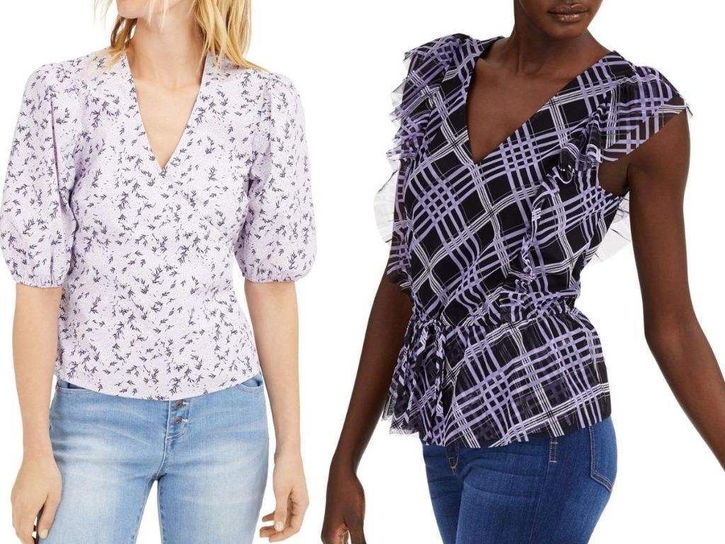 Two women wearing INC International Concepts Tops