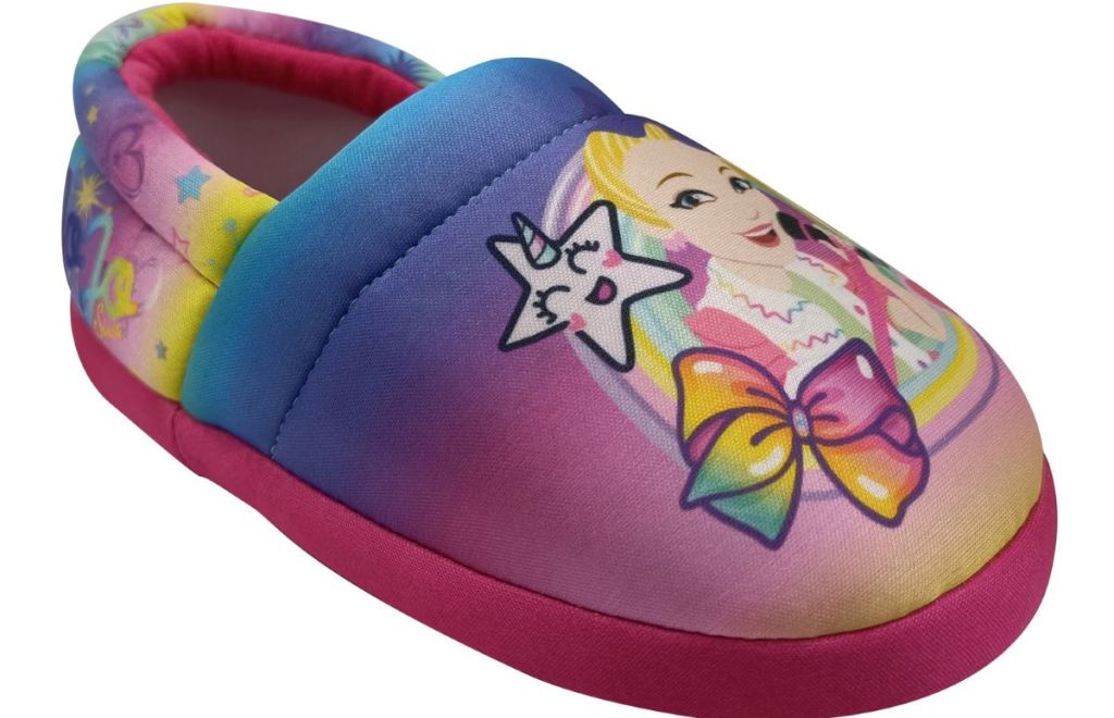 rainbow slipper with JoJo siwa on it