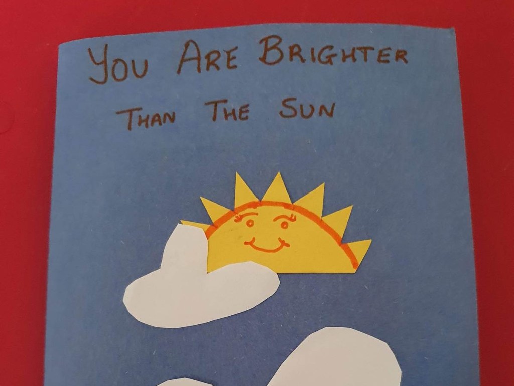 handmade sunshine card