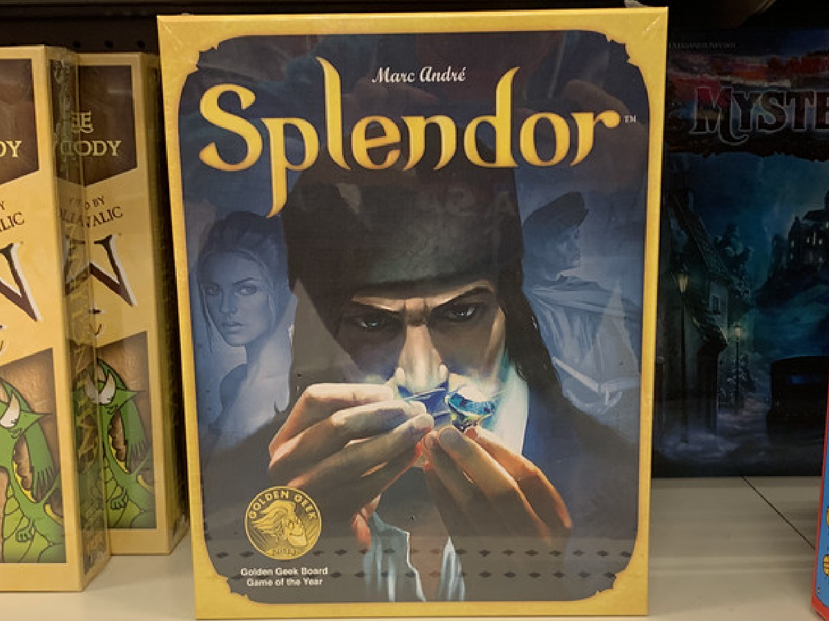 board games on store shelf