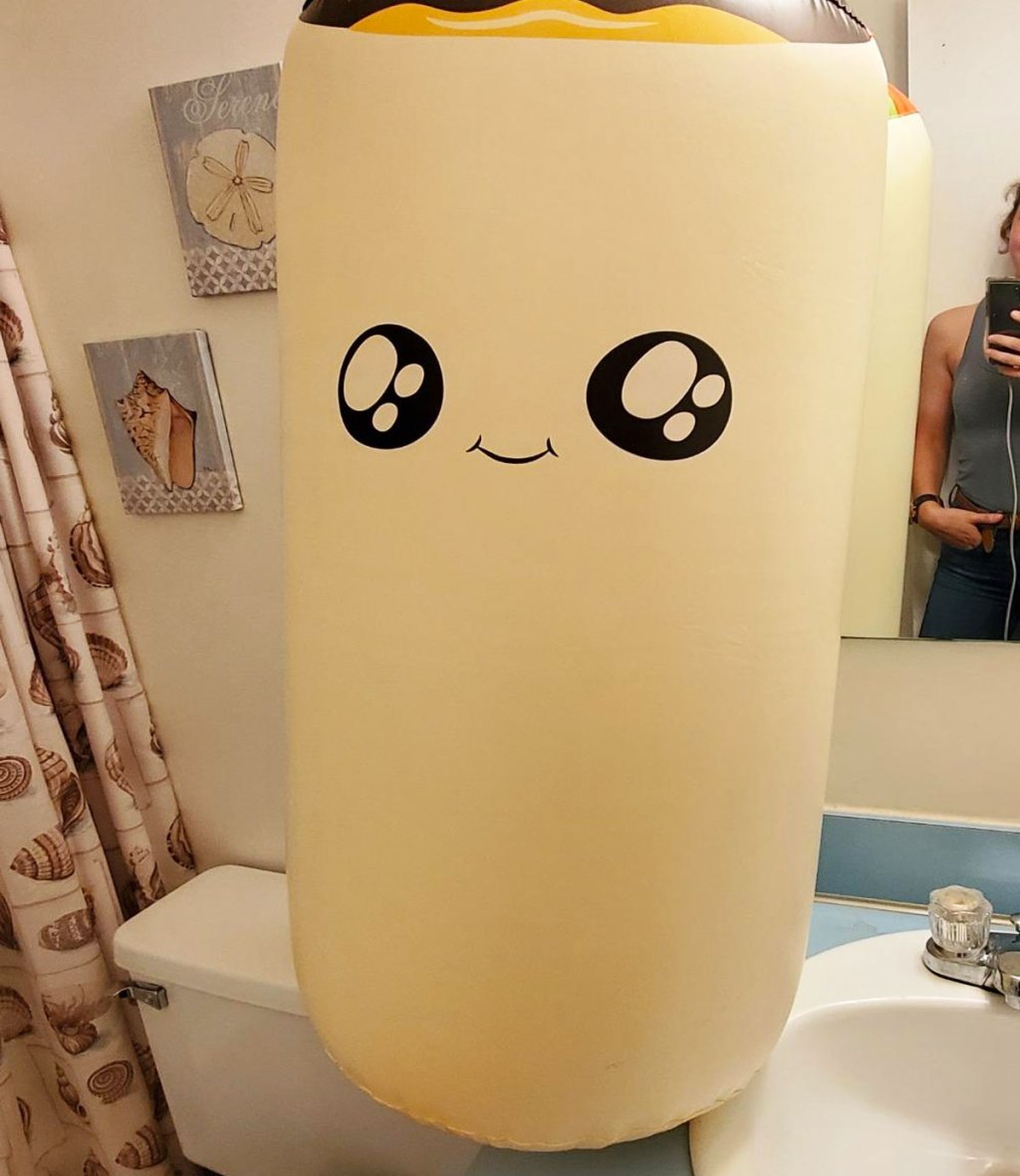 giant 3-foot tall inflatable burrito toy from throw throw burrito game