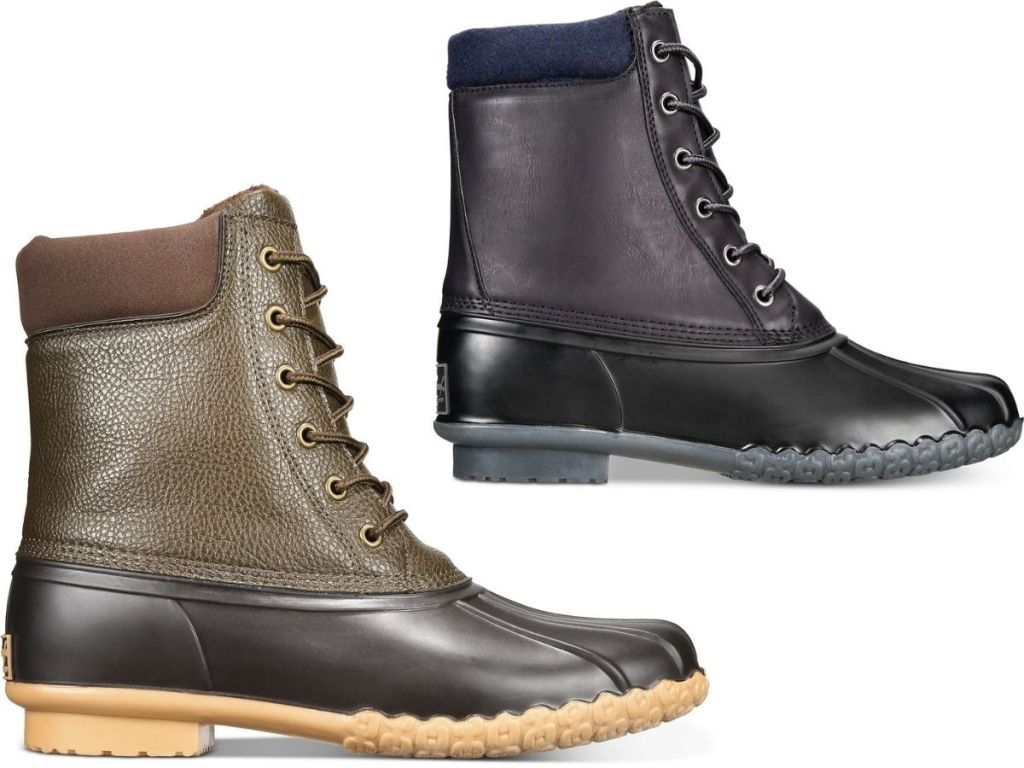 Two Weathered Vintage Men's Duck Boots