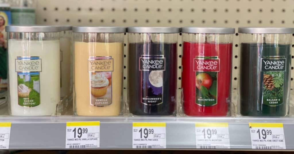 candles on shelf