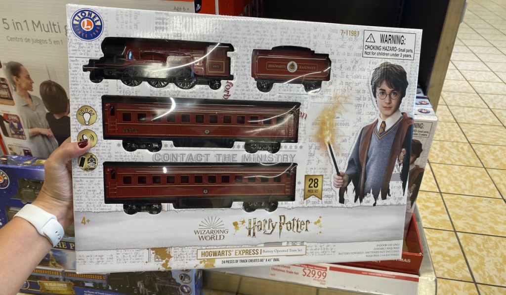 harry potter train set in store at ALDI