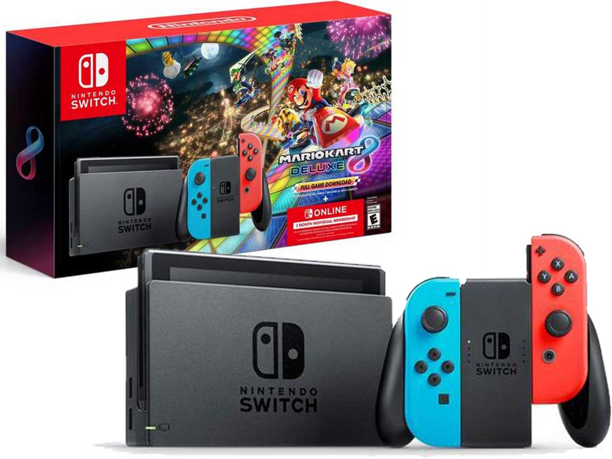 nintendo switch bundle stock image