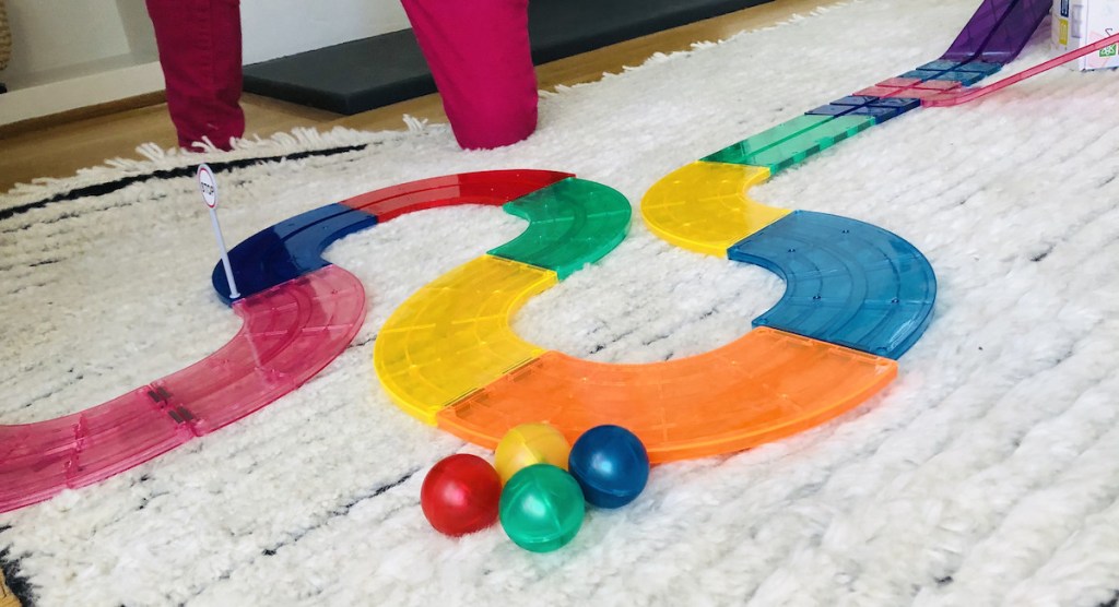 picasso tiles on carpet floor