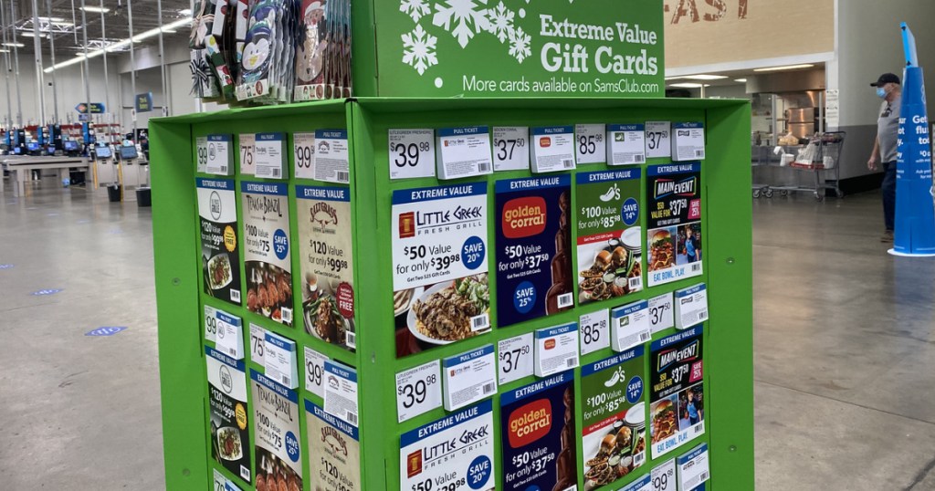 Gift card hub inside grocery store