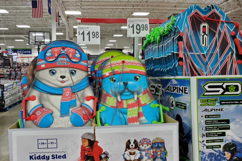 sleds at sams club in store