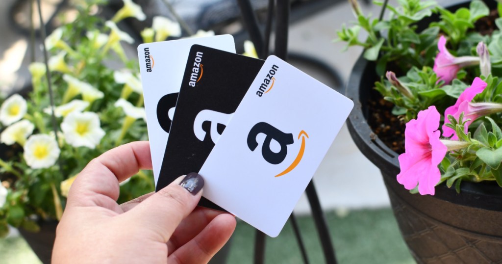 three amazon gift cards