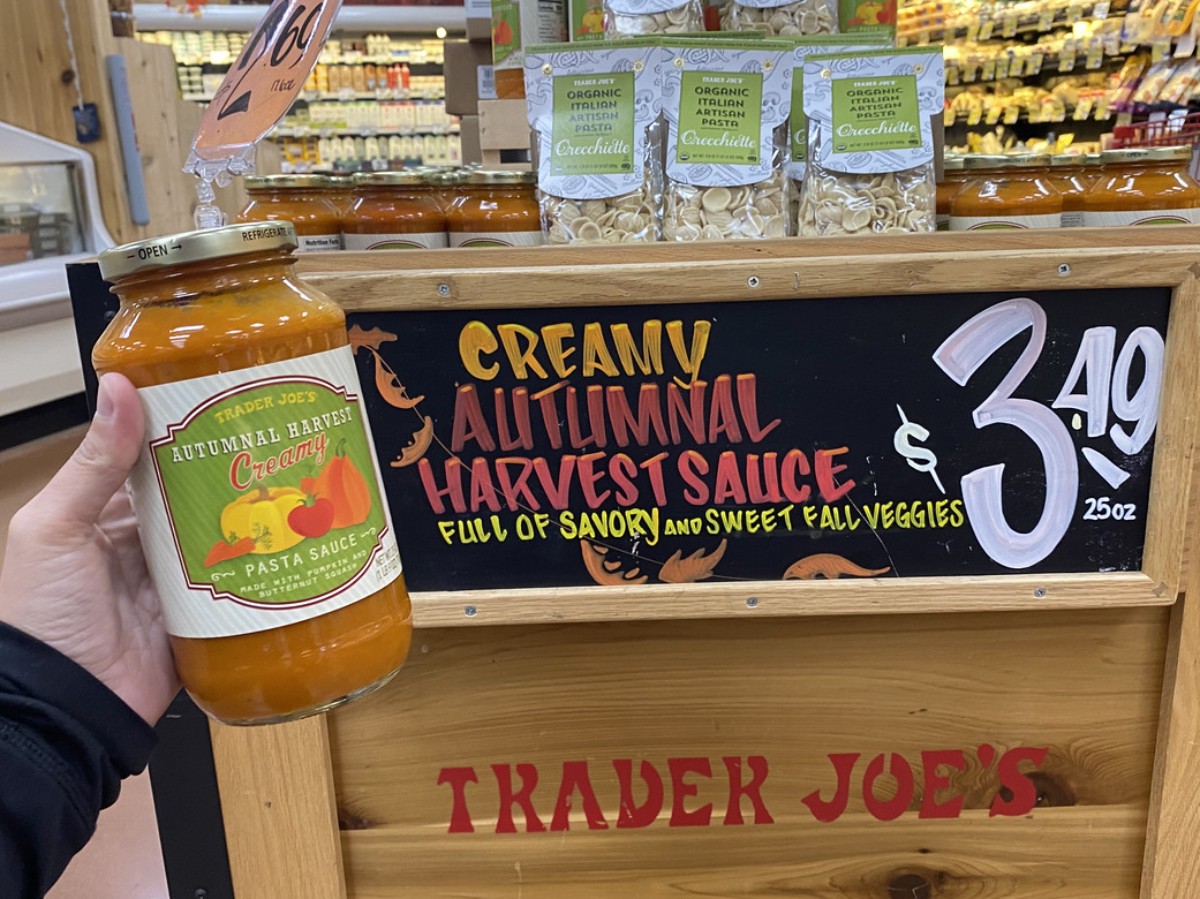 best Trader Joe's Thanksgiving foods - Trader Joe's Creamy Pasta Sauce