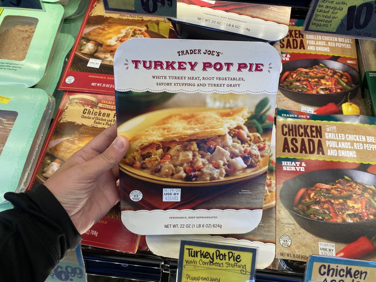 best Trader Joe's Thanksgiving foods - Turkey Pot Pie at Trader Joe's