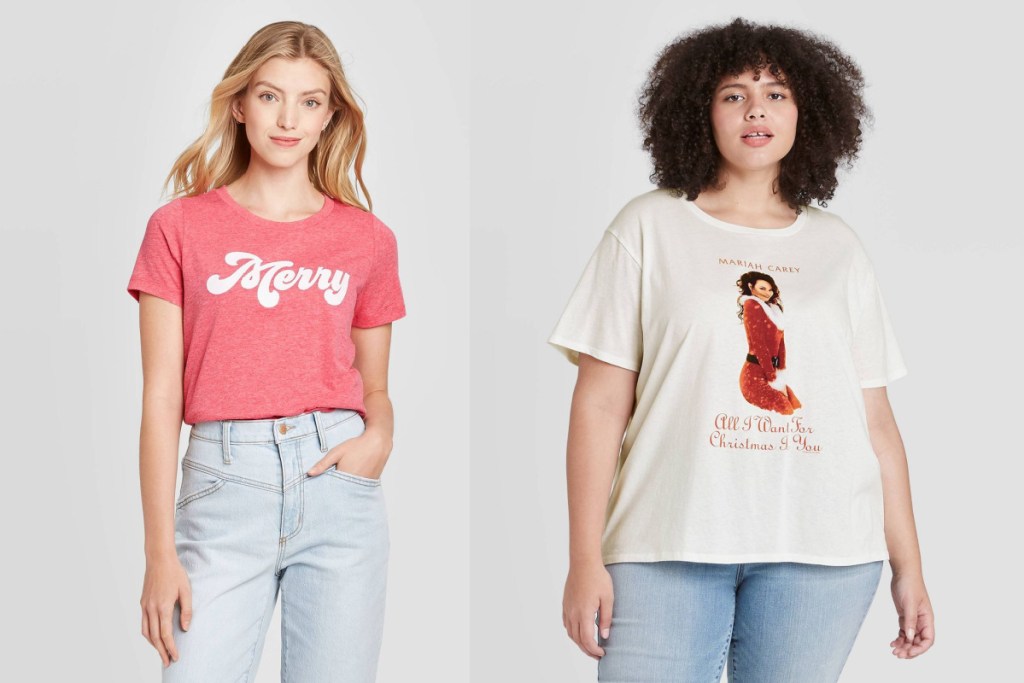 womens holiday tees at target