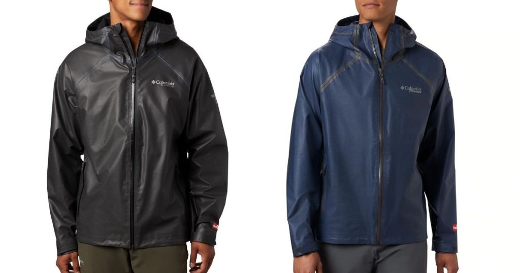 Columbia OutDry EX Reign Jacket in black and blue