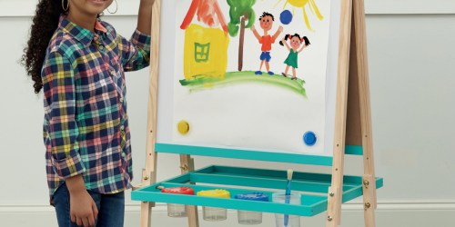 Double-Sided Wooden Floor Easel Only $19.99 on Michaels.com (Regularly $70)