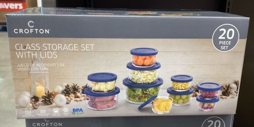 20-Piece Glass Storage Set w/ Lids Just $14.99 at ALDI