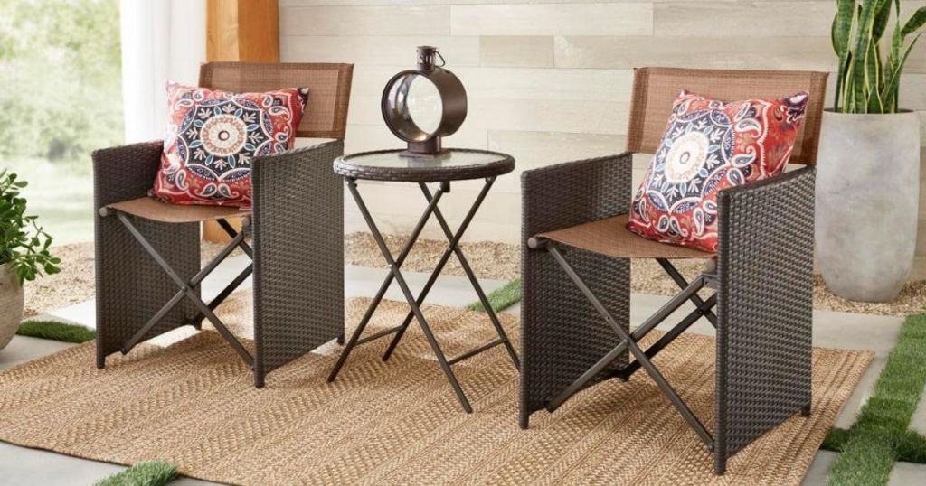 Hampton Bay Bistro Set with table and chairs