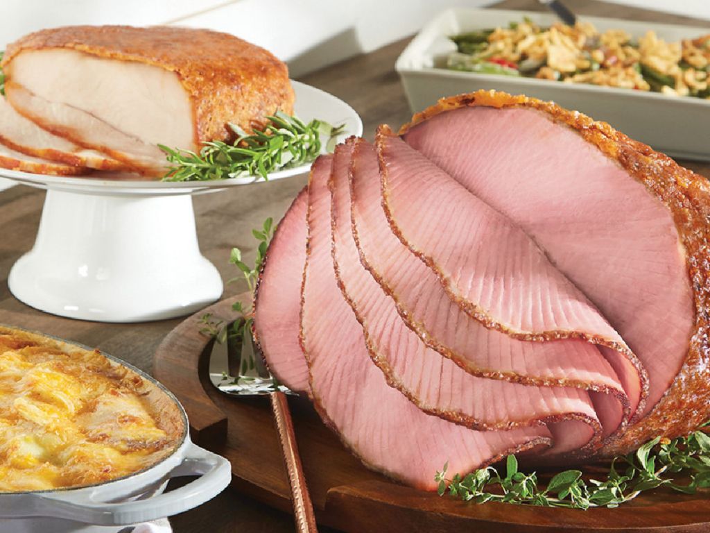 Honey Baked Ham holiday dinner