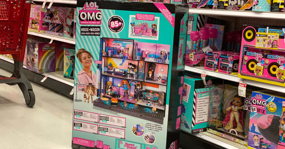 large doll house in aisle