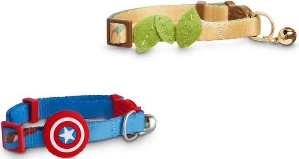 Two Marvel Cat Collars