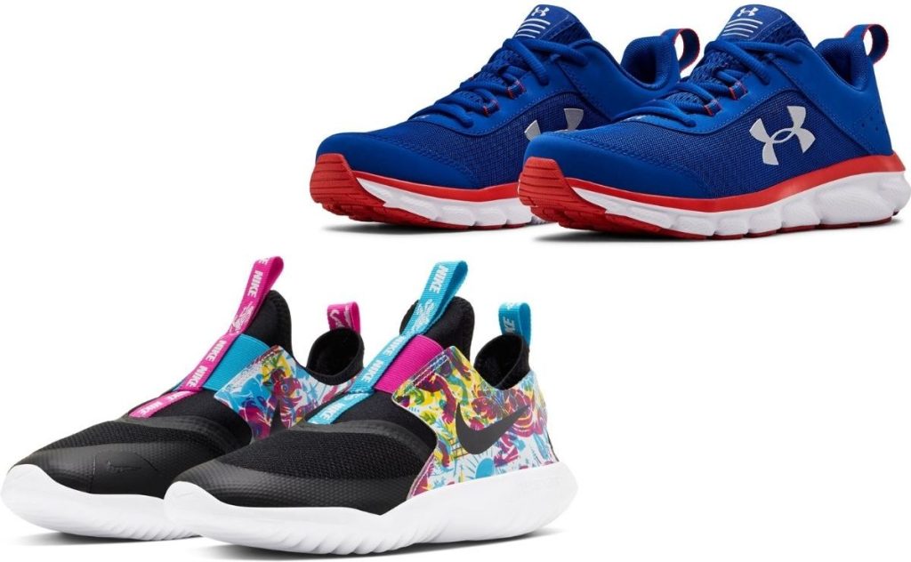 Nike and Under Armour Kids Shoes