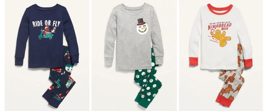 3 Old Navy Jingle Jammies Boys 2-pc