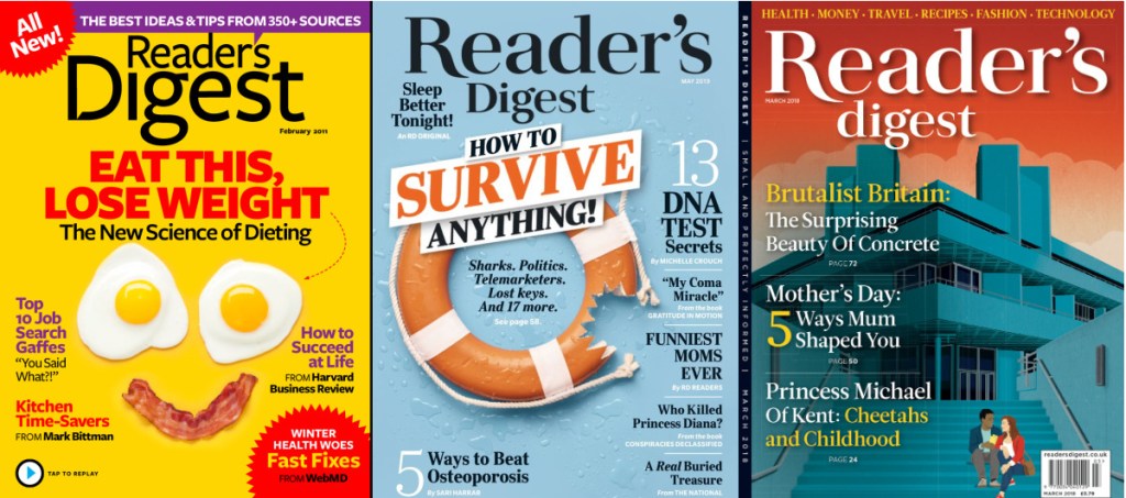 3 reader's digest issues