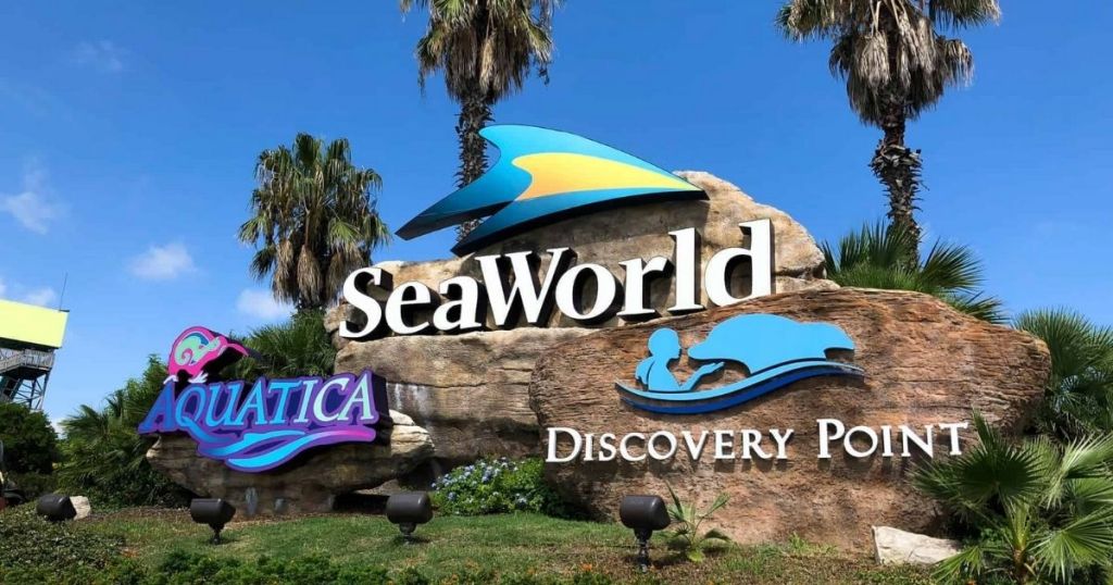 SeaWorld San Antonio sign entrance